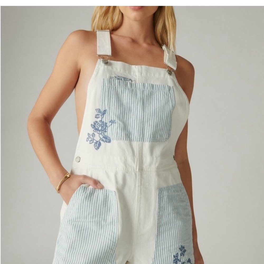 NWT Lucky Brand Denim Detailed Romper